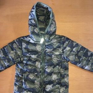 Children Camouflage lightweight down jacket